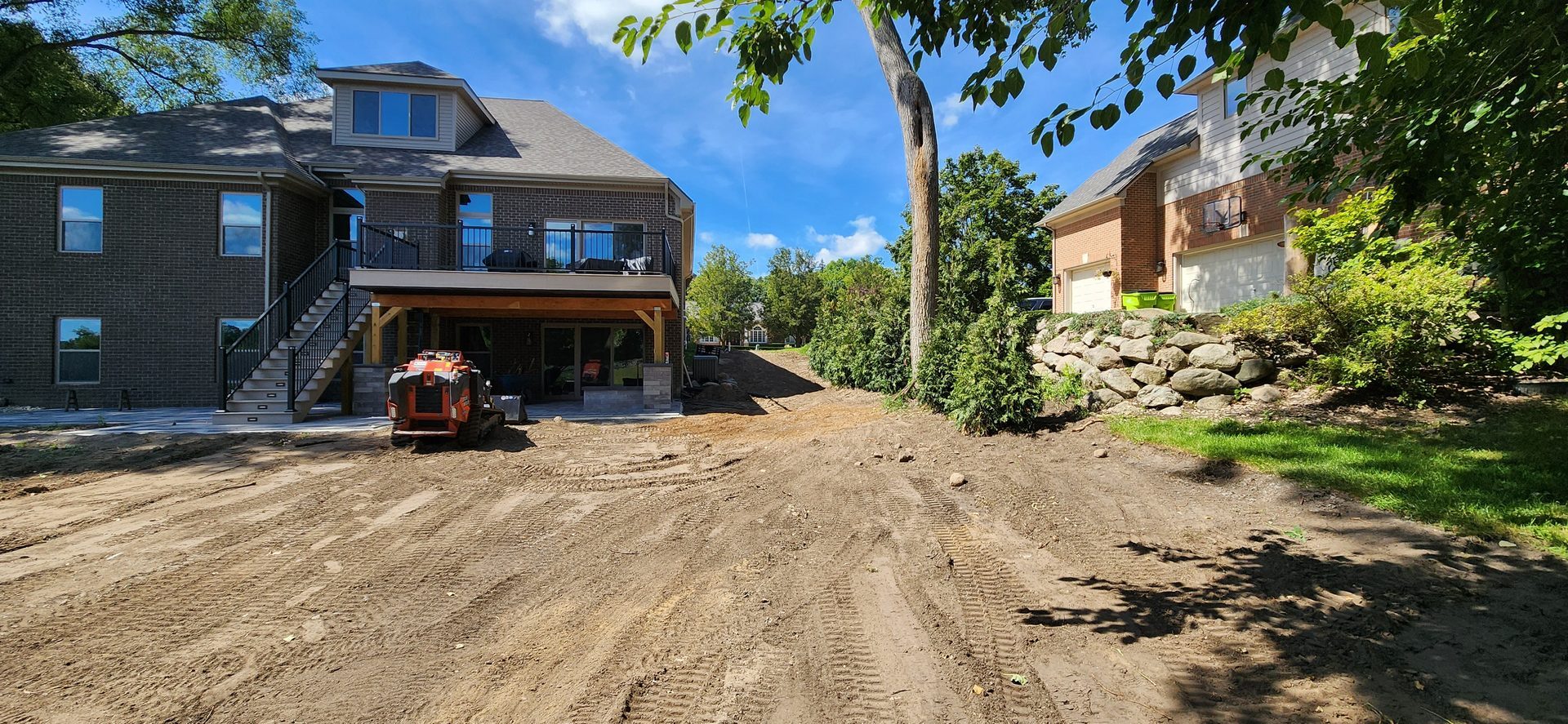 Finished backyard context